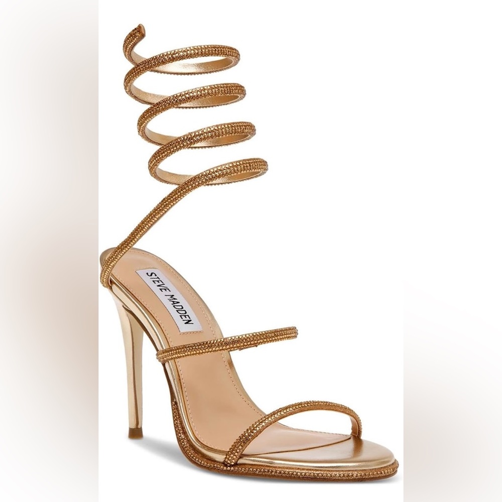 Steve Madden Gold Embellished Heels